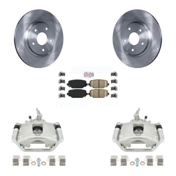 Rear Disc Brake Caliper Rotors And Ceramic Pads Kit For 2014-2020 Dodge Journey KC8-101147N