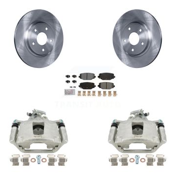 Rear Disc Brake Caliper Rotors And Semi-Metallic Pads Kit For Dodge Grand Caravan KC8-101148N