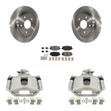 Rear Disc Brake Caliper Rotors And Semi-Metallic Pads Kit For Dodge Grand Caravan KC8-101151N