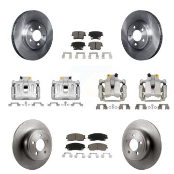 Front Rear Brake Caliper Rotor And Ceramic Pad Kit (10Pc) For Chrysler 300 Dodge Charger KC8-101156C