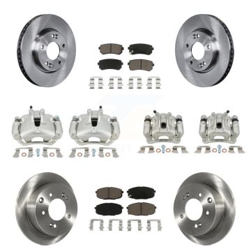 Front Rear Brake Caliper Rotor And Ceramic Pad Kit (10Pc) For Kia Forte Koup Forte5 2.0L KC8-101158C