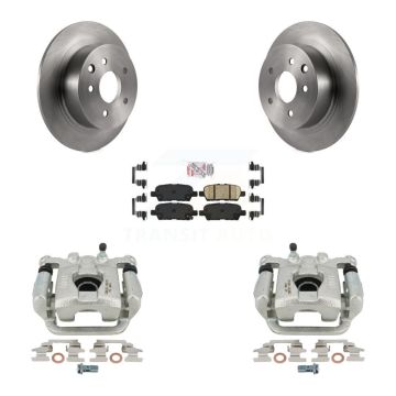 Rear Disc Brake Caliper Rotors And Ceramic Pads Kit For 2013-2018 Nissan Altima KC8-101158N