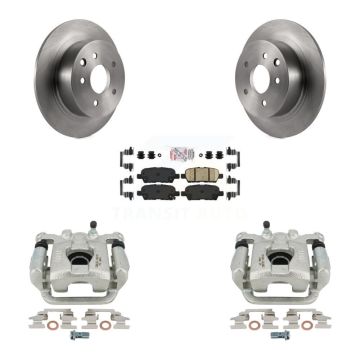 Rear Disc Brake Caliper Rotors And Ceramic Pads Kit For 2013-2018 Nissan Altima KC8-101159N
