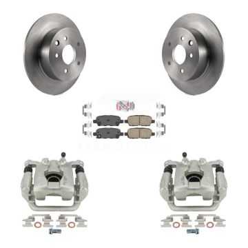 Rear Disc Brake Caliper Rotors And Ceramic Pads Kit For 2007-2009 Nissan Altima KC8-101163N
