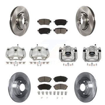 Front Rear Brake Caliper Rotors & Ceramic Pad Kit (10Pc) For Mazda 6 Naturally Aspirated KC8-101165C