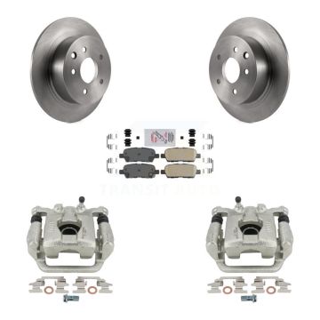 Rear Disc Brake Caliper Rotors And Ceramic Pads Kit For Nissan Altima Maxima KC8-101165N