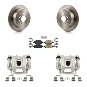 Rear Disc Brake Caliper Rotors And Ceramic Pads Kit For 2009-2016 Toyota Venza KC8-101167N