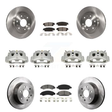 Front Rear Brake Caliper Rotor Semi-Metallic Pad Kit (10Pc) For 16 Chevrolet Suburban HD KC8-101184S