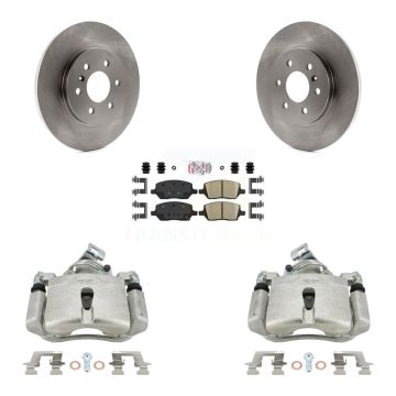 Rear Brake Caliper Rotors & Ceramic Pad Kit For Pontiac Montana Chevrolet Uplander Buick KC8-101185N