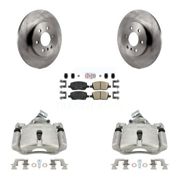 Rear Brake Caliper Rotors & Ceramic Pad Kit For Pontiac Montana Chevrolet Uplander Buick KC8-101187N