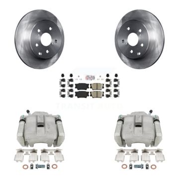 Rear Disc Brake Caliper Rotors And Ceramic Pads Kit For Toyota RAV4 KC8-101193N