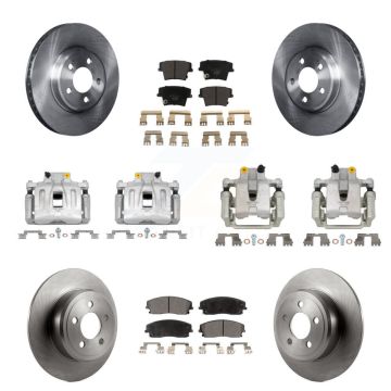 Front Rear Brake Caliper Rotor And Ceramic Pad Kit (10Pc) For Chrysler 300 Dodge Charger KC8-101200T