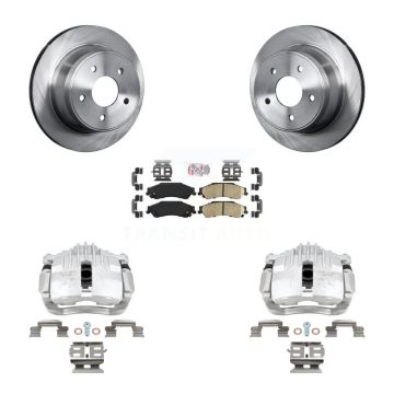 Rear Brake Caliper Rotor And Ceramic Pad Kit For Chevrolet S10 RWD with Disc rear brakes KC8-101203N