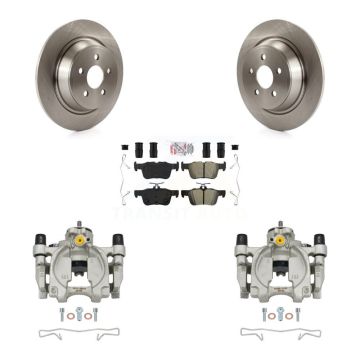 Rear Brake Caliper Rotors & Semi-Metallic Pad Kit For Ford Edge Lincoln MKX Nautilus MKZ KC8-101205N