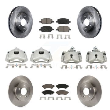 Front Rear Brake Caliper Rotor Ceramic Pad Kit (10Pc) For Chevrolet Uplander Buick Relay KC8-101209C