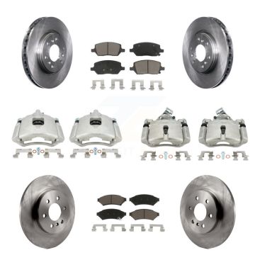 Front Rear Disc Brake Caliper Rotor Ceramic Pad Kit (10Pc) For Pontiac Montana Chevrolet KC8-101211C