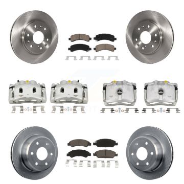 Front Rear Brake Caliper Rotor And Ceramic Pad Kit (10Pc) For Chevrolet Express 1500 GMC KC8-101219C