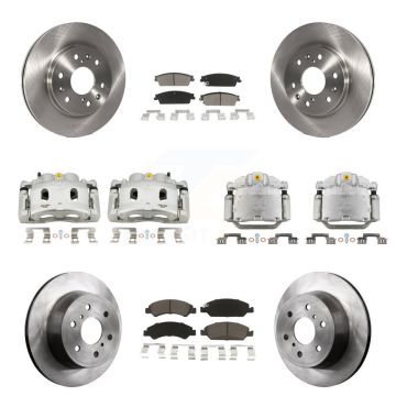 Front Rear Brake Caliper Rotor & Ceramic Pad Kit (10Pc) For Chevrolet GMC Sierra 1500 XL KC8-101220C