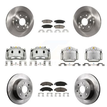 Front Rear Brake Caliper Rotor & Ceramic Pad Kit (10Pc) For Chevrolet Avalanche Cadillac KC8-101232C