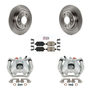 Rear Disc Brake Caliper Rotor & Ceramic Pad Kit For Chevrolet Equinox GMC Terrain Malibu KC8-101238N