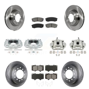 Front Rear Brake Caliper Rotor And Semi-Metallic Pad Kit (10Pc) For Toyota 4Runner Lexus KC8-101238S