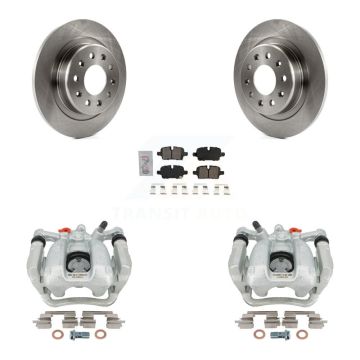 Rear Disc Brake Caliper Rotor & Ceramic Pad Kit For Chevrolet Equinox GMC Terrain Malibu KC8-101239N