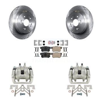 Rear Disc Brake Caliper Rotors And Ceramic Pads Kit For Acura RDX KC8-101242N