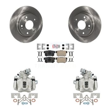 Rear Disc Brake Caliper Rotors And Ceramic Pads Kit For Honda Civic Acura CSX ILX KC8-101250N