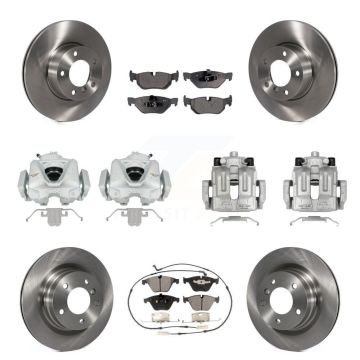 Front Rear Disc Brake Caliper Rotors And Ceramic Pads Kit (10Pc) For BMW 328i KC8-101250T
