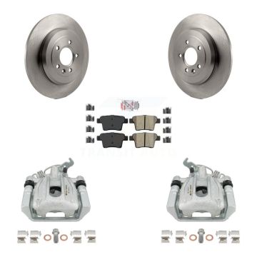 Rear Brake Caliper Rotors Semi-Metallic Pad Kit For Ford Five Hundred Freestyle Taurus X KC8-101283N