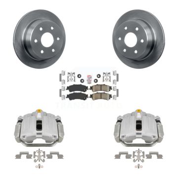 Rear Brake Caliper Rotor & Ceramic Pad Kit For Chevrolet GMC Silverado 1500 Sierra Astro KC8-101286N