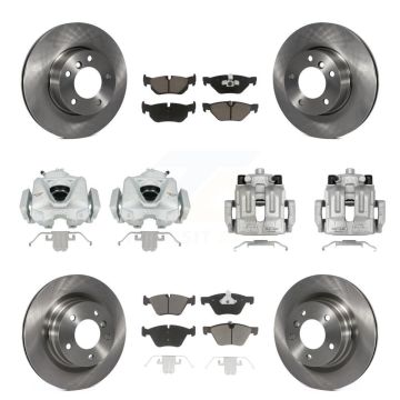 Front Rear Disc Brake Caliper Rotors And Ceramic Pads Kit (10Pc) For BMW 323i KC8-101292C