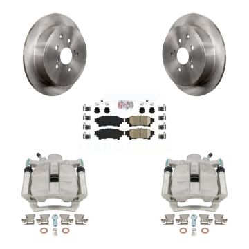 Rear Brake Caliper Rotor Ceramic Pad Kit For Toyota Sienna Highlander Lexus RX350 RX450h KC8-101297N