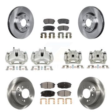 Front Rear Brake Caliper Rotor And Ceramic Pad Kit (10Pc) For Kia Forte Koup Forte5 2.0L KC8-101313T