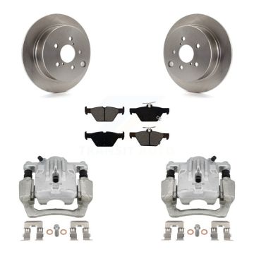Rear Disc Brake Caliper Rotor Semi-Metallic Pad Kit For 2020 Subaru Crosstrek GAS engine KC8-101318S