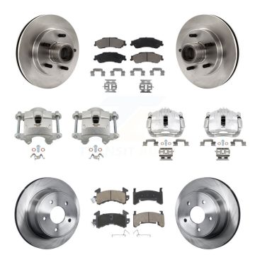 Front Rear Disc Brake Caliper Rotors And Ceramic Pads Kit (10Pc) For Chevrolet S10 KC8-101322C