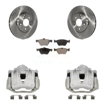 Front Brake Caliper Rotor And Ceramic Pad Kit For 2003 Mercedes-Benz E320 Wagon with RWD KC8-101324T