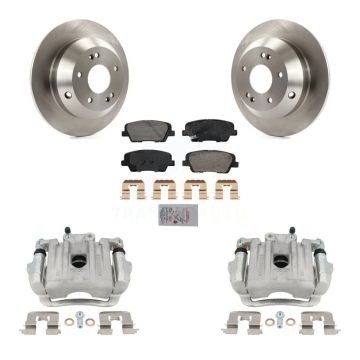 Rear Disc Brake Caliper Rotors Ceramic Pad Kit For Hyundai Santa Fe Sport Kia Sorento XL KC8-101329N