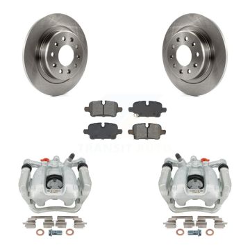 Rear Brake Caliper Rotors Semi-Metallic Pad Kit For Chevrolet Equinox GMC Terrain Malibu KC8-101329S