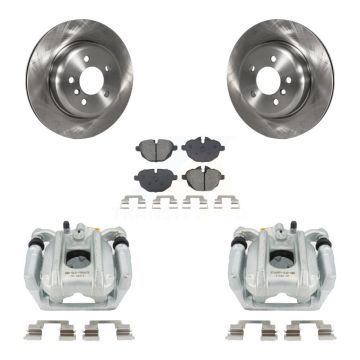 Rear Brake Caliper Rotor & Semi-Metallic Pad Kit For BMW 535i xDrive 528i ActiveHybrid 5 KC8-101332S