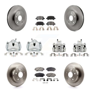 Front Rear Brake Caliper Rotor And Semi-Metallic Pad Kit (10Pc) For Toyota Solara Avalon KC8-101336P
