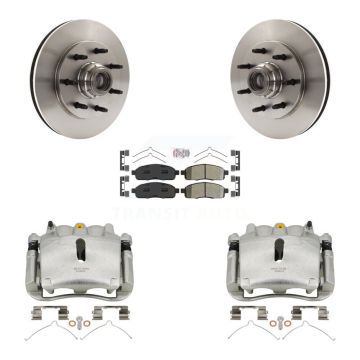 Front Disc Brake Caliper Rotors And Semi-Metallic Pads Kit For 2004 Ford F-150 RWD KC8-101339N