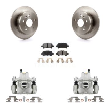 Rear Disc Brake Caliper Rotors And Semi-Metallic Pads Kit For Toyota Camry Solara Avalon KC8-101340P