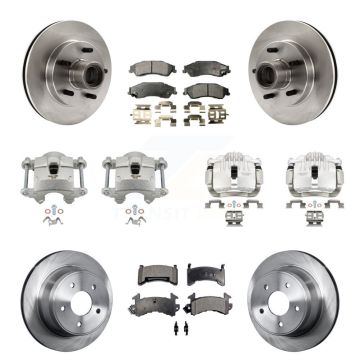 Front Rear Disc Brake Caliper Rotors And Ceramic Pads Kit (10Pc) For Isuzu Hombre KC8-101342T