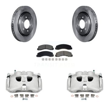 Front Brake Caliper Rotors & Semi-Metallic Pad Kit For Ford Expedition Lincoln Navigator KC8-101344S