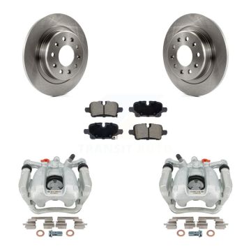 Rear Disc Brake Caliper Rotor & Ceramic Pad Kit For Chevrolet Equinox GMC Terrain Malibu KC8-101347C