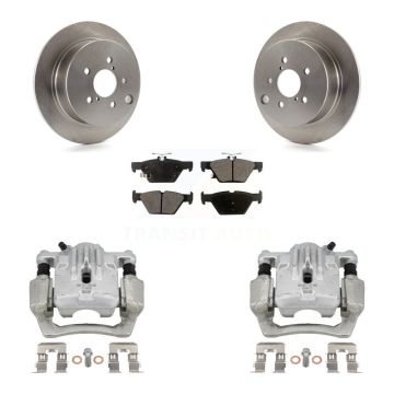 Rear Disc Brake Caliper Rotor Semi-Metallic Pad Kit For 2020 Subaru Crosstrek GAS engine KC8-101347P