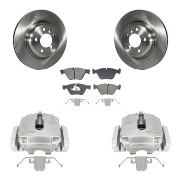 Front Disc Brake Caliper Rotors And Semi-Metallic Pads Kit For BMW 528i xDrive KC8-101347S