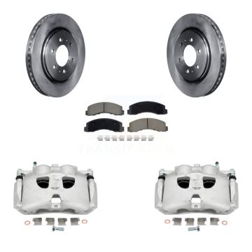 Front Disc Brake Caliper Rotor And Ceramic Pad Kit For Ford Expedition Lincoln Navigator KC8-101355C