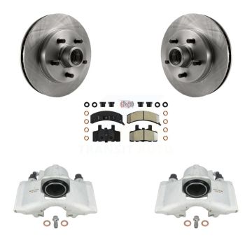 Front Brake Caliper Rotor Semi-Metallic Pad Kit For C1500 Chevrolet GMC Tahoe Yukon 1500 KC8-101364N